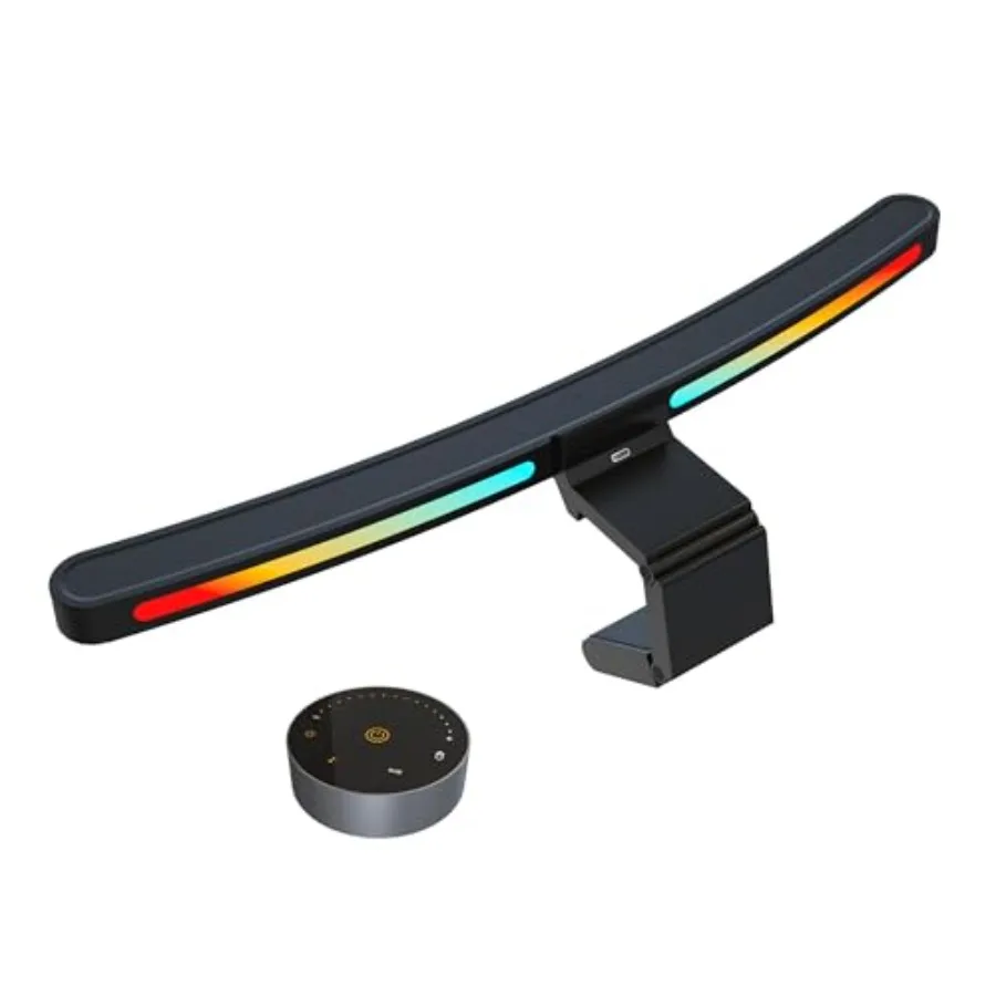

Curved Monitor Light Bar with Backlight Wireless Remote Touch Control No Glare Lamp with Camera Base for Gaming/Office Computer
