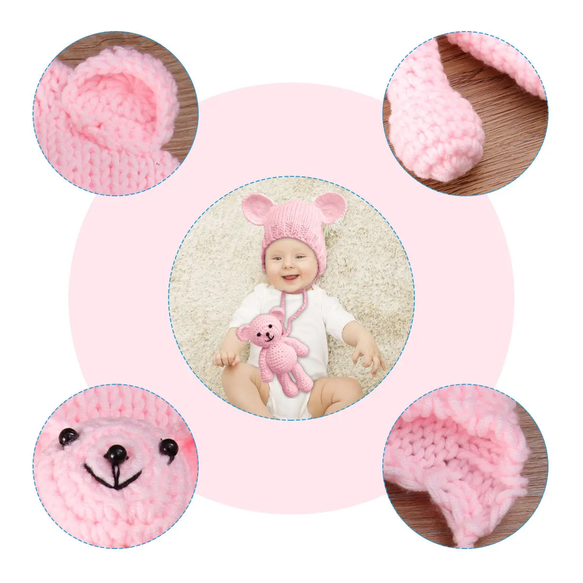 

baby photo hat baby photography hat baby photography cap baby photo props baby knitted hat