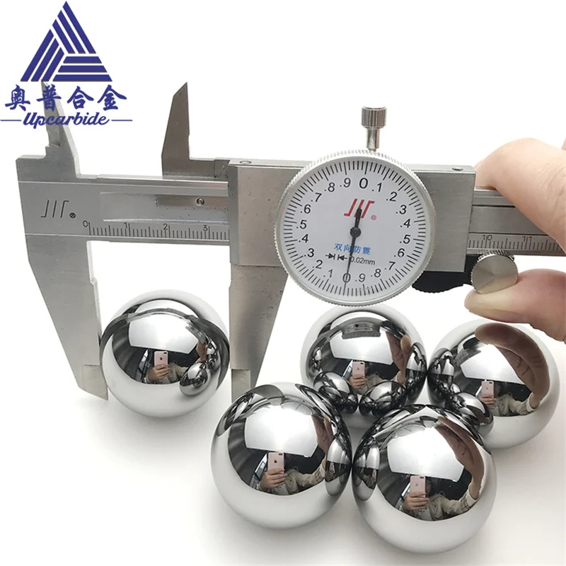 Imagem -02 - Zhuzhou Stock 77hrc Diâmetro 36 a 100 Carboneto de Tungstênio Válvula Bolas