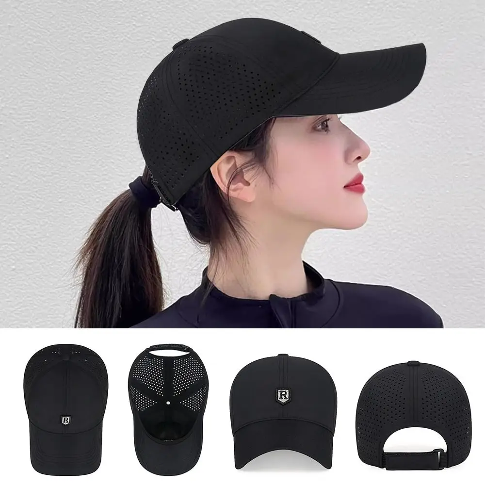 Lässige, schnell trocknende Sommer-Baseballkappe mit UV-Schutz, große Größe, verstellbare, atmungsaktive Sportkappe für Männer und Frauen