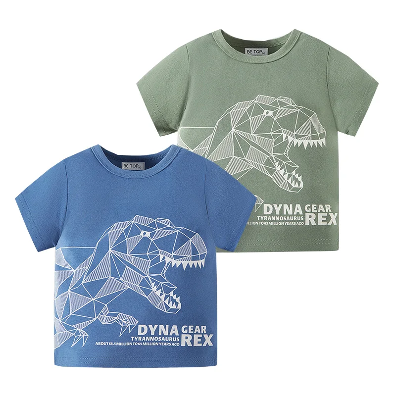 

Dinosaur Boys T-shirts Summer Breathable Toddler Baby Tees Cotton Kids Clothes