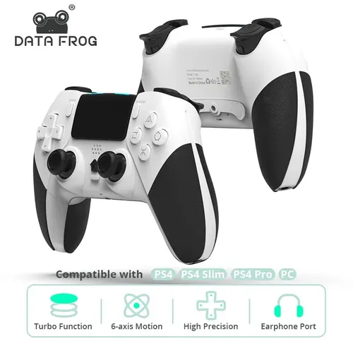 DATA FROG-mando inalámbrico Bluetooth para PS4, Gamepad para PC, Joystick para PS4/PS4 Pro/PS4 Slim