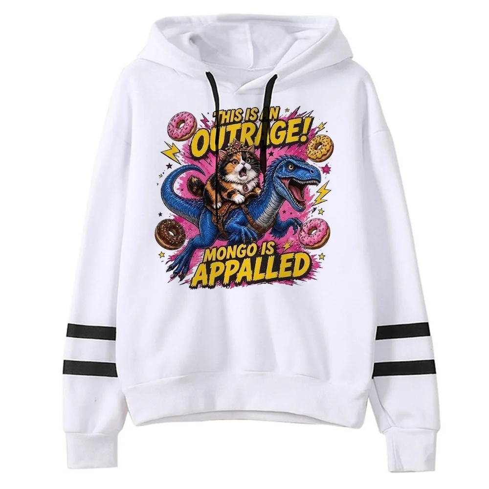 Dungeon Crawler Carl sweatshirt women fashion tops cartoon 2000s hip hop harajuku Korean Pockets