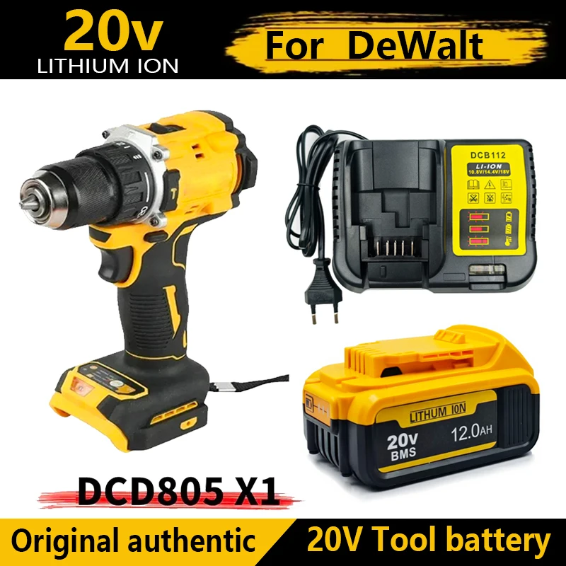 20v Battery for DeWALT DCD805 Power Tools Brushless Impact Drill Cordless Electric Screwdriver Multi-Function Hand Drill