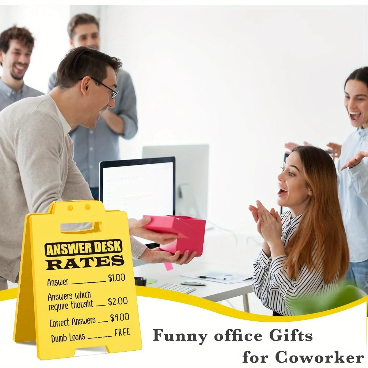 علامة أسعار مكتب الإجابة المضحكة - ملحقات مكتبية ممتعة للعمل، هدايا ساخرة مضحكة لزملاء العمل والموظفين والزملاء - رائعة