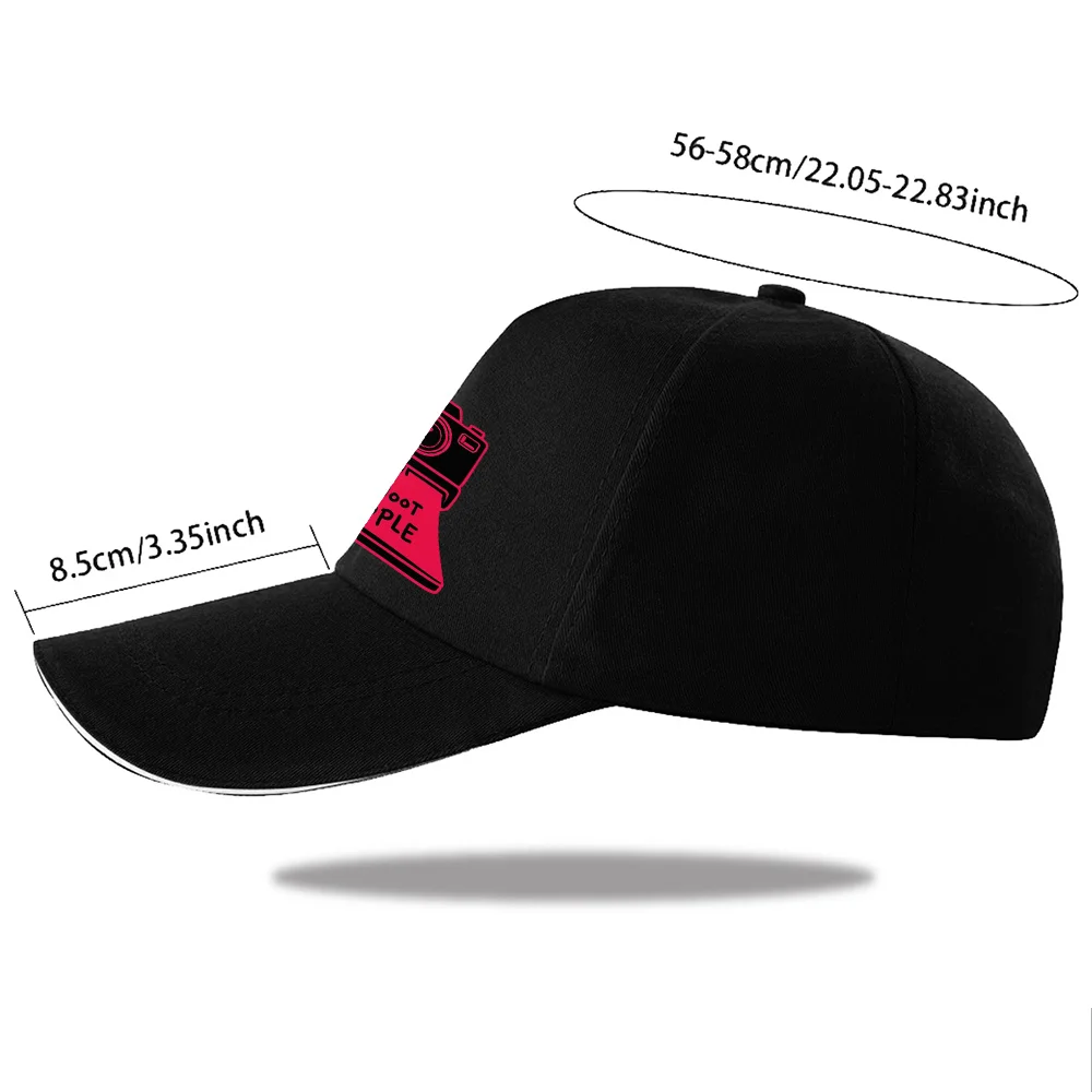I Shoot People Camera Design Baseball Cap Photography Lover Adjustable Polyester Outdoor Cap