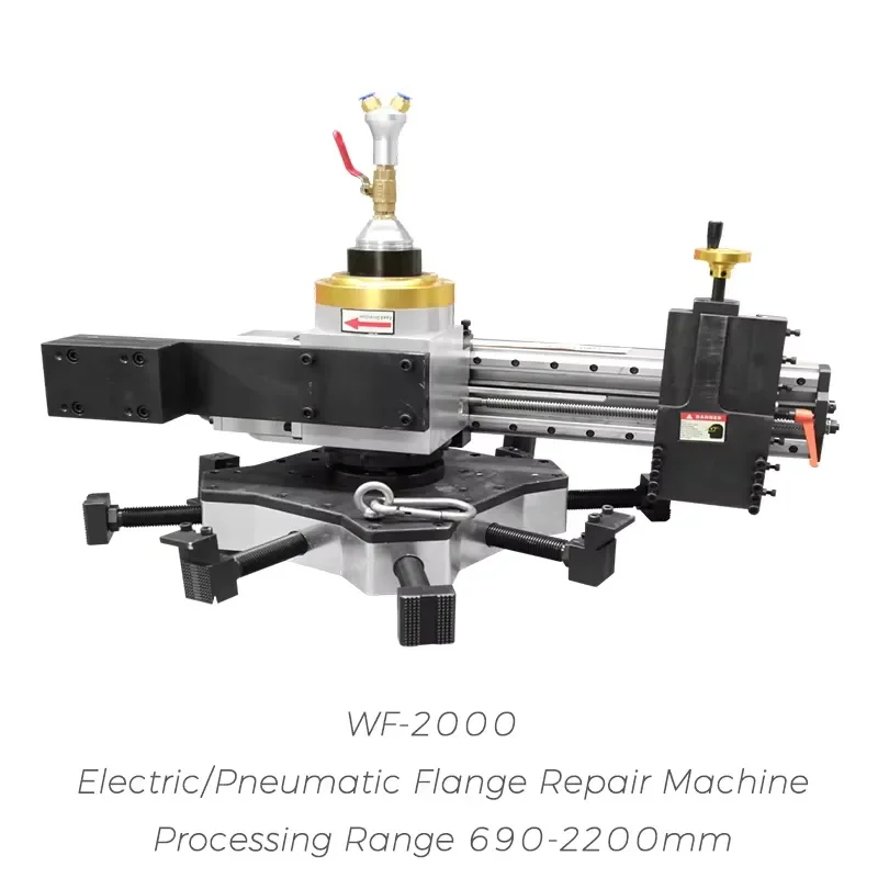 Versatile WF-610 Portable Flange Facing Machine 50-610mm Cold Cutting Pipe End Prep for Wind Farm Professional Repair