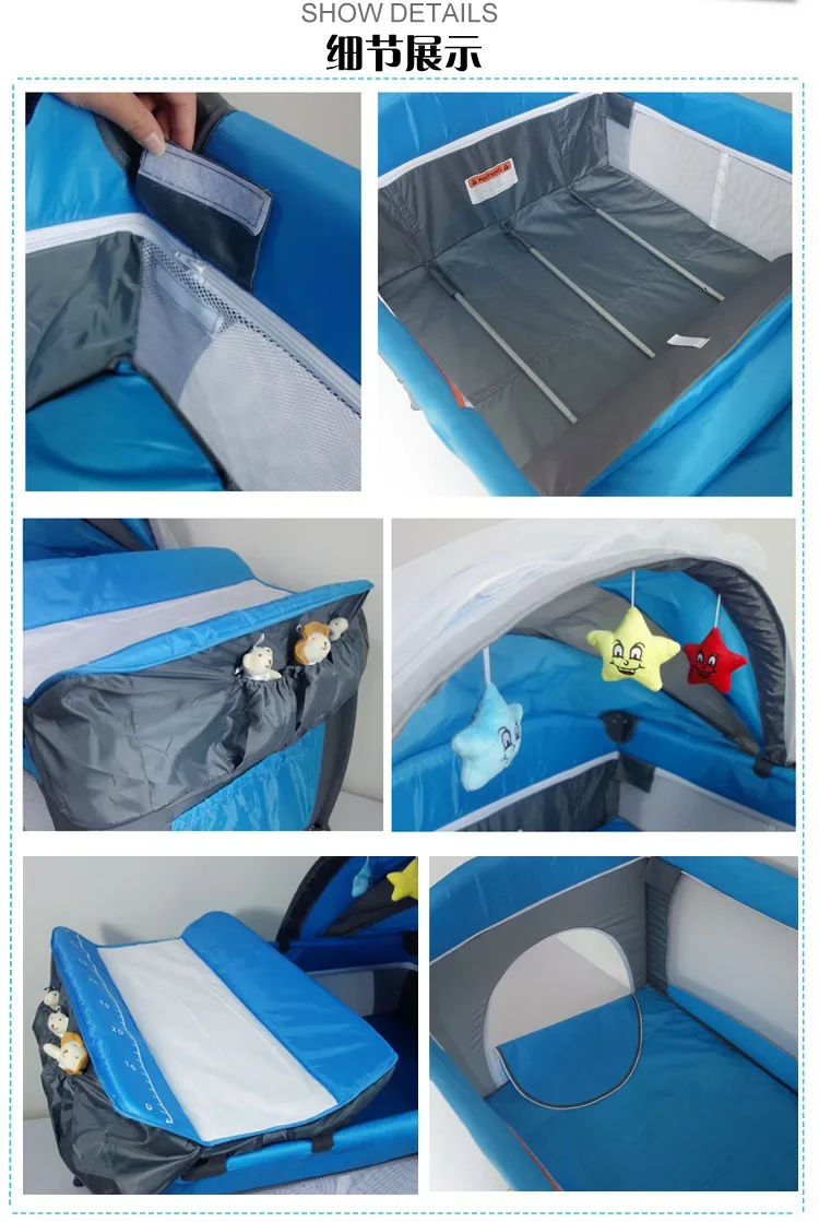 Multi-function crib folding crib European portable game bed