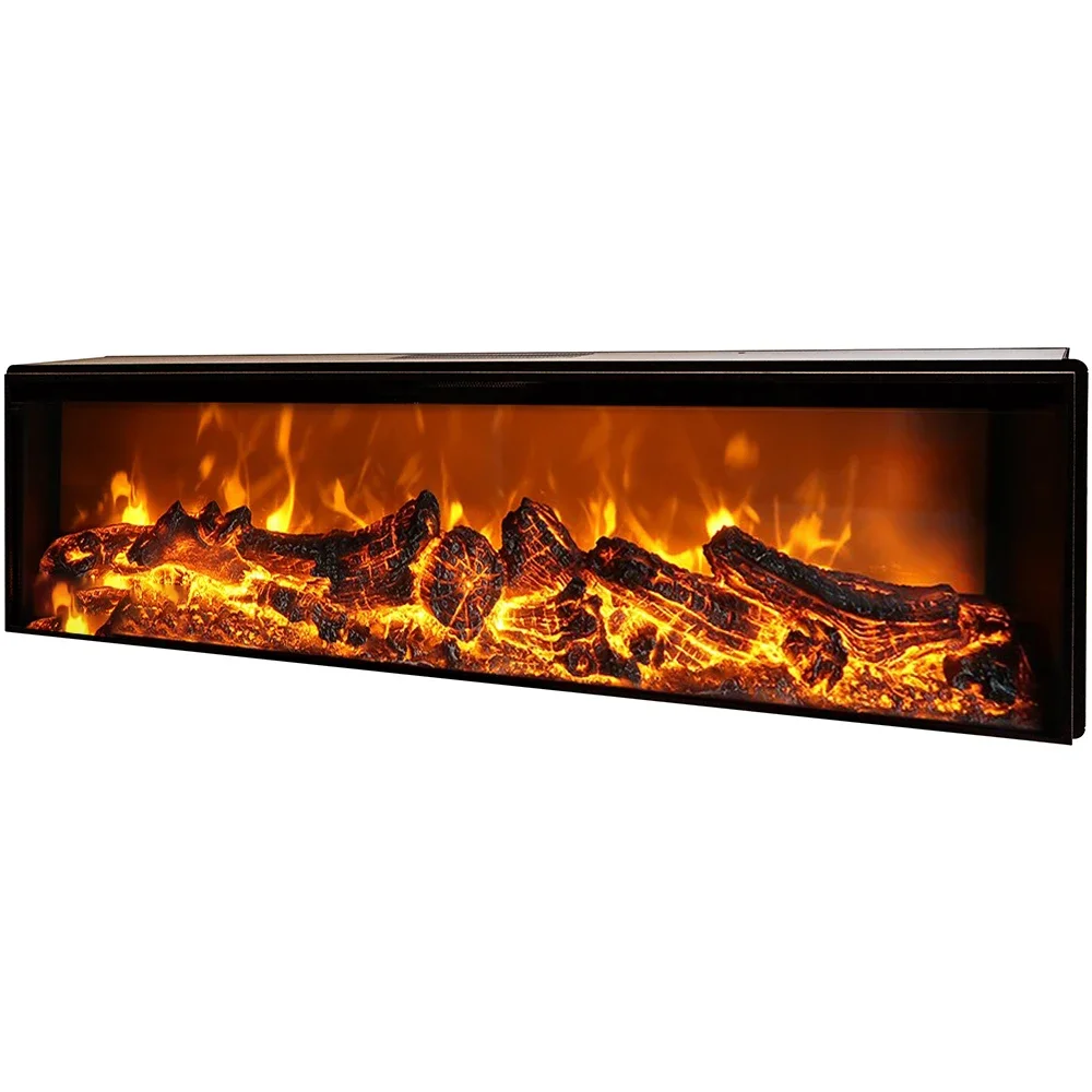 Manufacturer Custom Electric Artificial Decor Flame LED Decorative Tv Stand Indoor Electric Fireplace