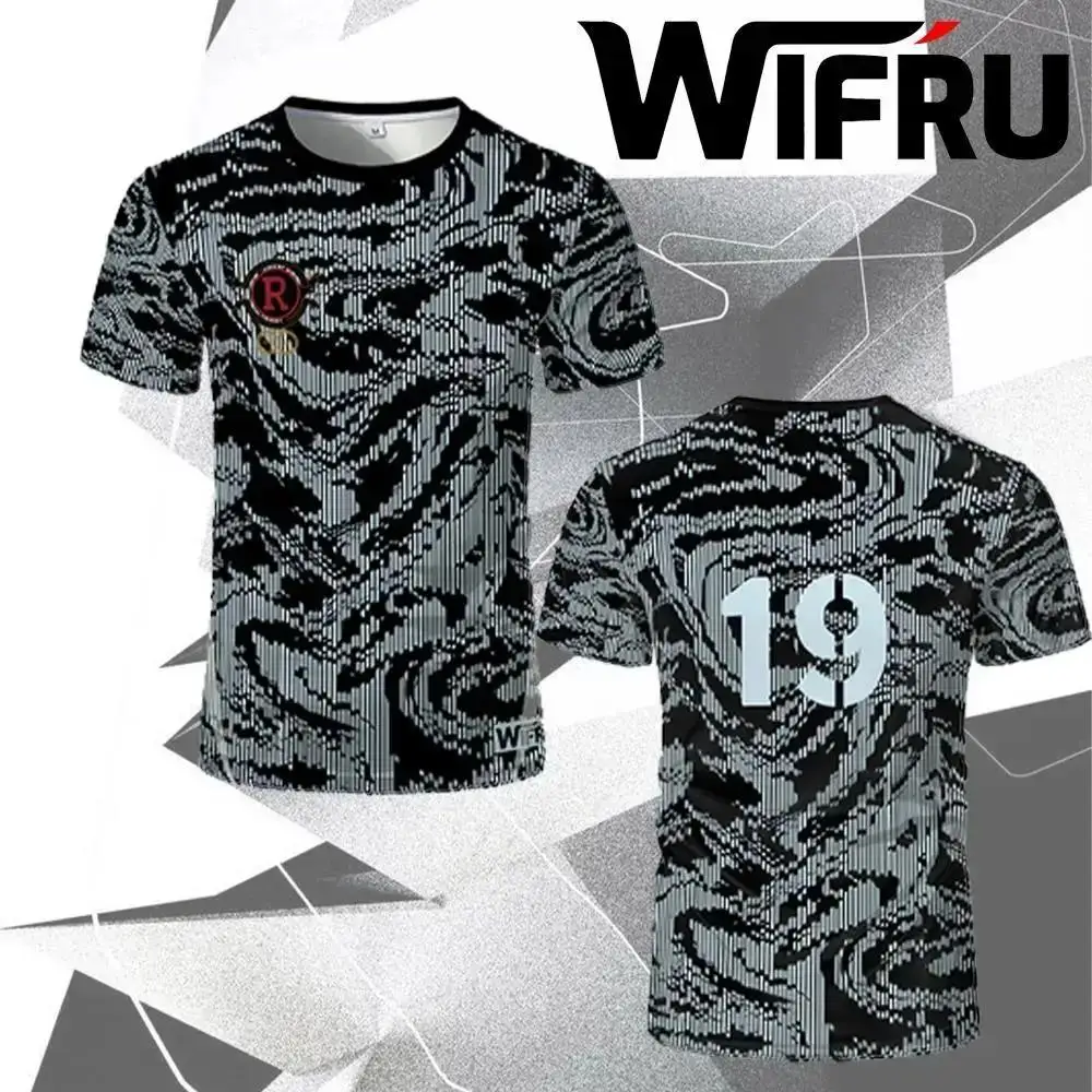 

New Urban Digital Camouflage Style Pattern Men's T-shirt Casual Fitness Sportswear Quick-dry Tops Youth Custom Number Jersey