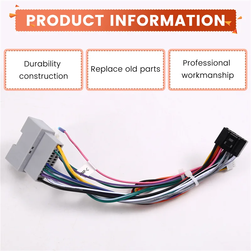 

Classy-Car 16Pin Radio Canbus Cable Power Wiring Harness Socket Connector CAN Bus Decoder For Jeep Wrangler Compass Dodge