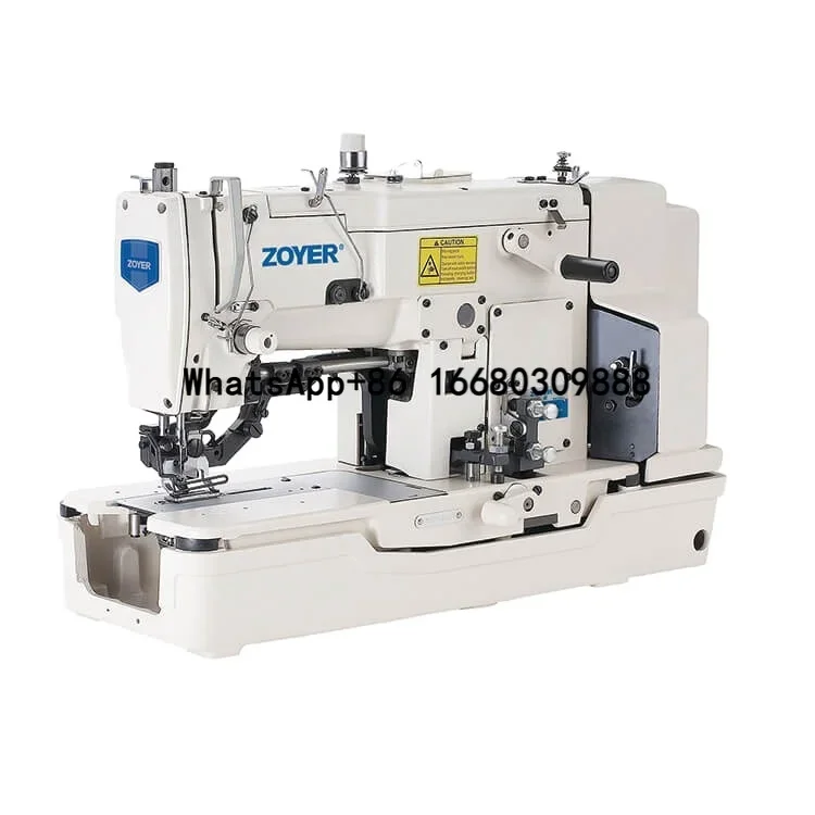 ZOYER ZY781D Power Saving Flattop Buttonholing Machine Industrial Sewing Machine No,1 Brand New Chinese Manual HIGH-SPEED White