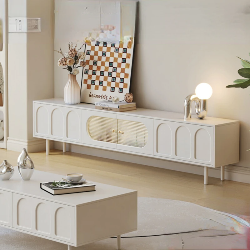 

Modern and simple high-end storage and storage cabinets integrated with coffee table and TV cabinets