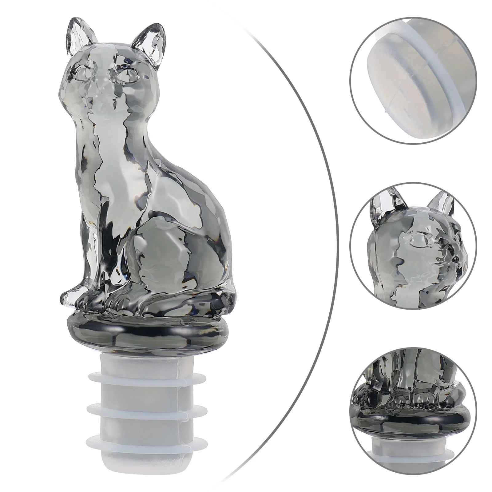 

Cat Bottle Stopper Creative Preserver Plug Stoppers Silicone Novel Fashion