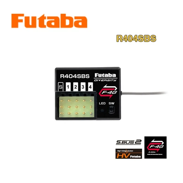 FUTABA R404SBS R404SBS-E Receiver 10PX 3.7-7.4V 30.5mm Antenna F-4G S-BUS2-10CH 2.4Ghz for Model Car
