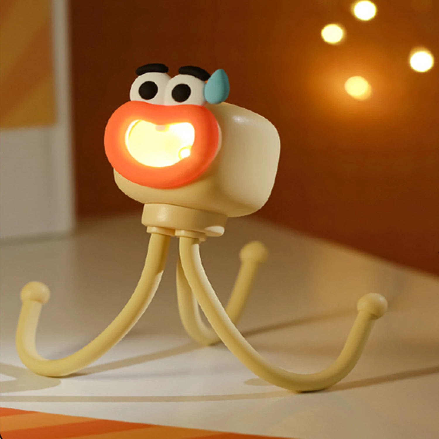 New Mini Octopus Night Light Portable Adjustable Table Lamp - Easy to Fix, Fun Desktop Toy with Tentacles