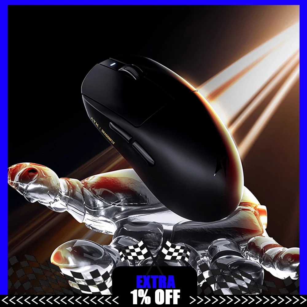 ATK A9 Ultra Wireless Gaming Mouse A9/A9 SE/A9 Plus/A9 Pro Tri Mode 8K 53g Lightweight E-sports Gaming Mouse PC Custom Accessory