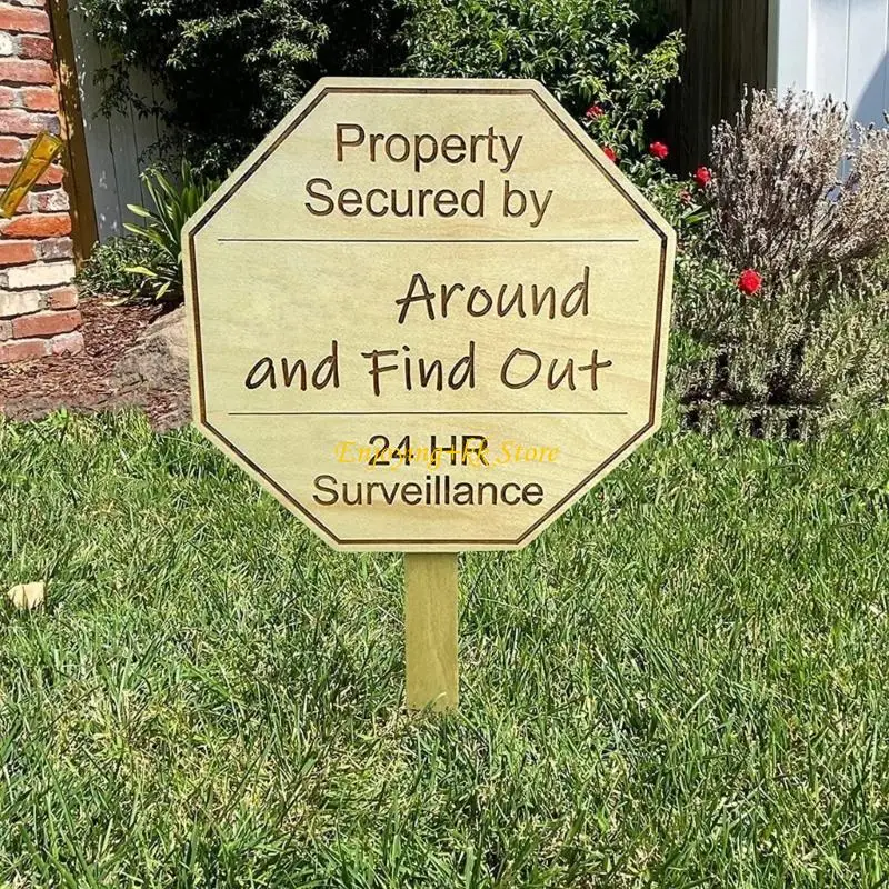 

Q1JB Around and Find Out Yard Sign Decorative Yard Lawn Party Decoration