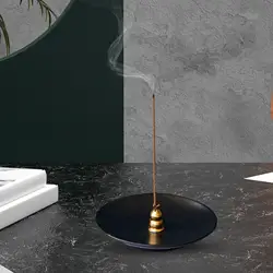 Ceramic Burner Holder Tray Plate for Living Room Yoga Room Ornament