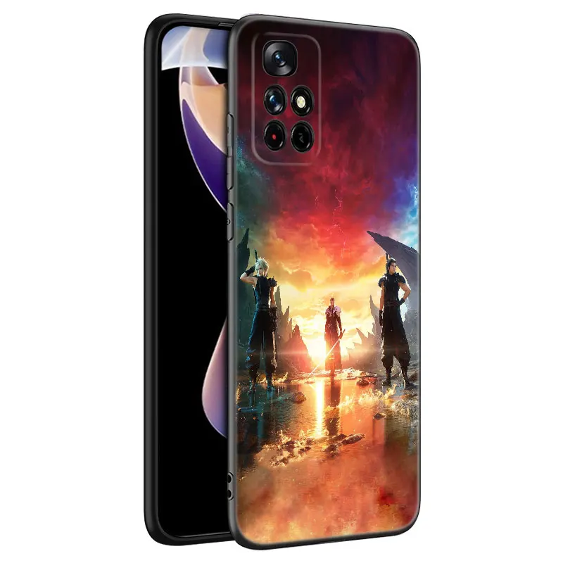 Game Final Fantasy Black Silicone Phone Case For Xiaomi Redmi Note 9 10 11 11S 11T 12 13 Pro 5G Plus 9S 10S 12S