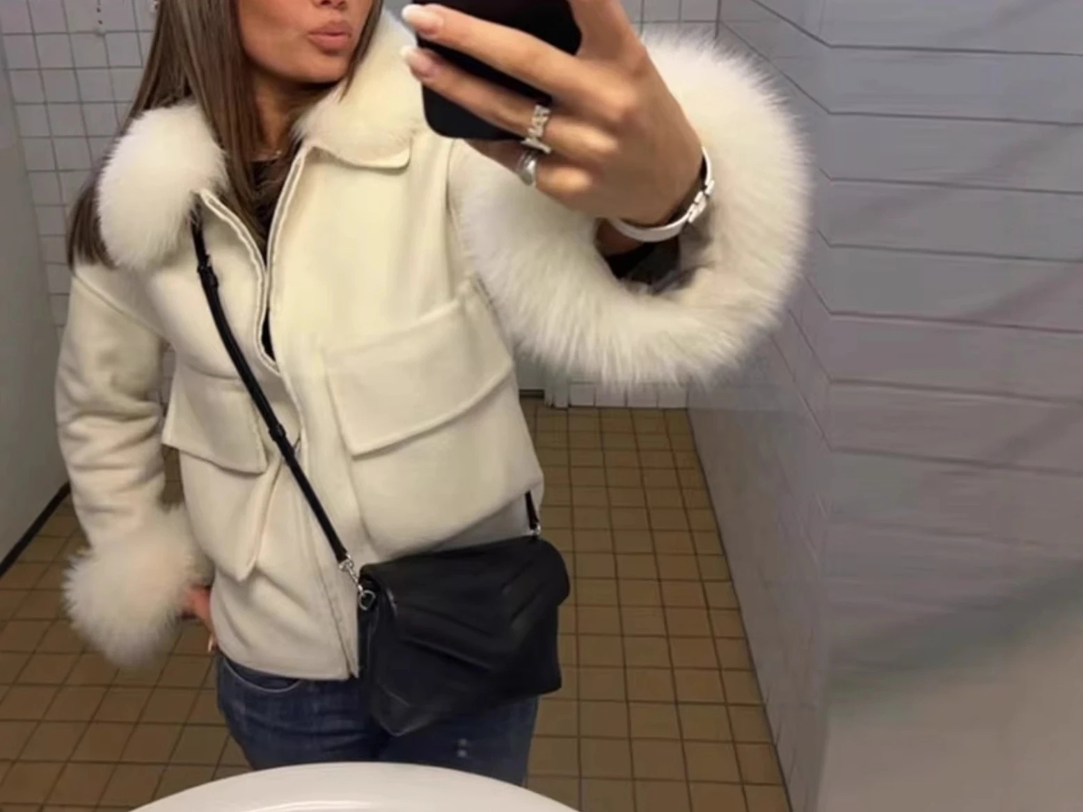 2025 Autumn and Winter New Women's Fashion Casual Hat Double sided Short Coat