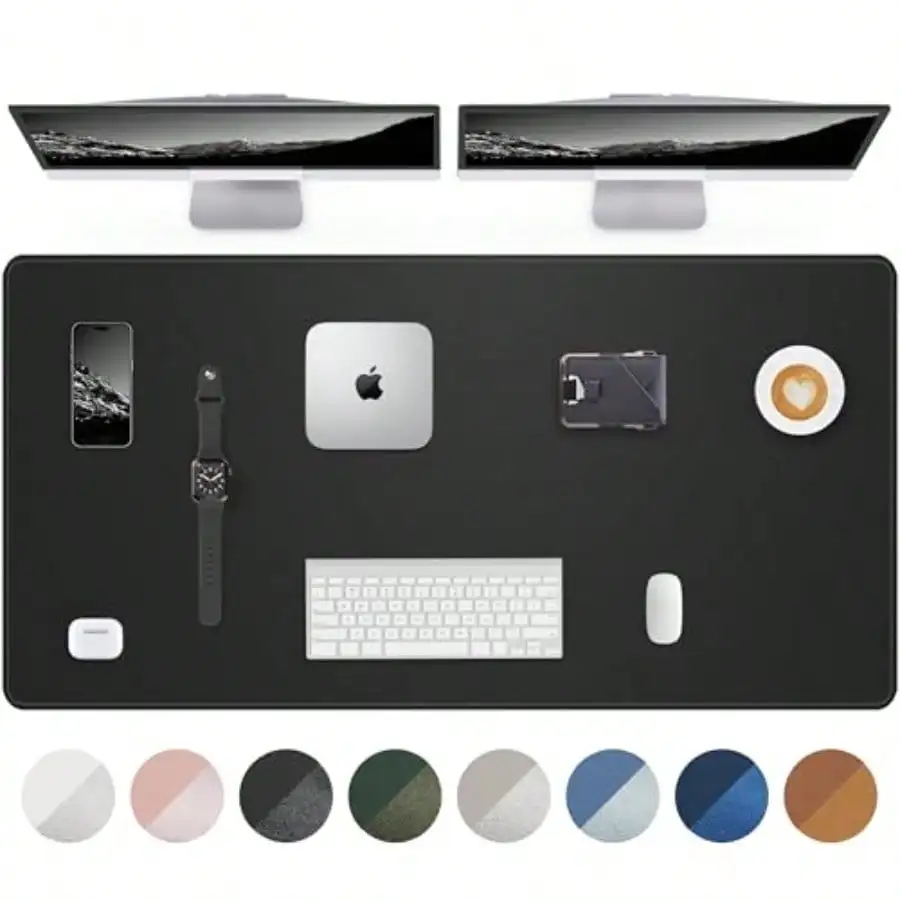 

Large Desk Mat 55"x24" - Premium Non-Slip Desk Pad Waterproof and Scratch-Resistant Office Desk Protector Large Desk pad Work