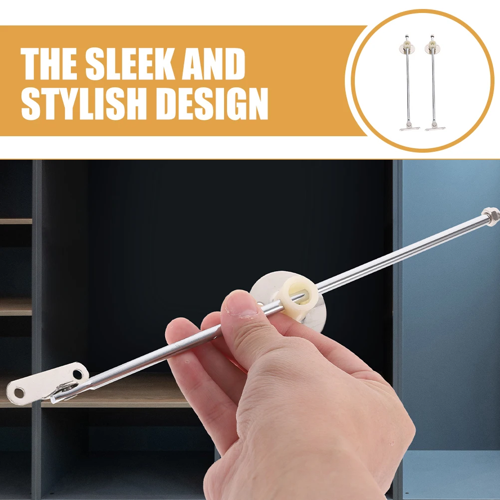 

2 Pcs Round Disc Pulls Heavy Duty Iron Cabinet Furniture Parts Lid Support Hinge Door Damper Kitchen Metal Hardware