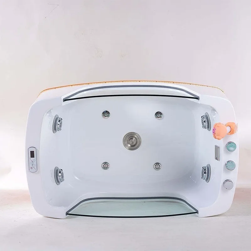 Pet Spa Bathtub with Ozone Spa Dog Bathtub Massage Machine Air Bubble Feature for Pet Cleaning Bathing