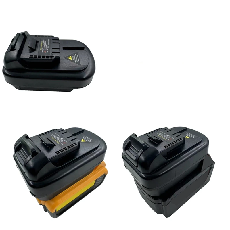 Converter adaptador de bateria para Dewalt Milwaukee, DM18DW12, 18V, bateria de lítio 20V para Dewalt substituição ferramenta