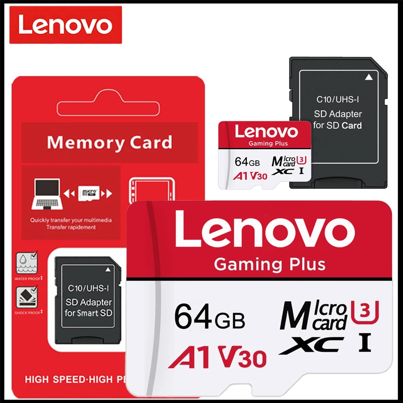 Lenovo Performance SD Memory Card 128GB High Speed Micro SD Card 512GB V30 U3 TF Flash Card For Nintendo Switch Ps4 Ps5 Games