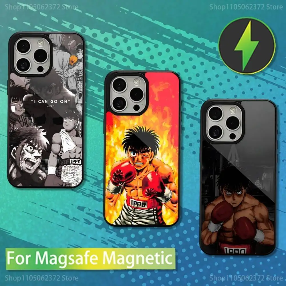 

H-Hajime No I-Ippo Boxing Phone Case For iPhone 16,17,15,14,13,12,11,Pro,Max,Plus,Mini,Magsafe,Magnetic Wireless Charging Case