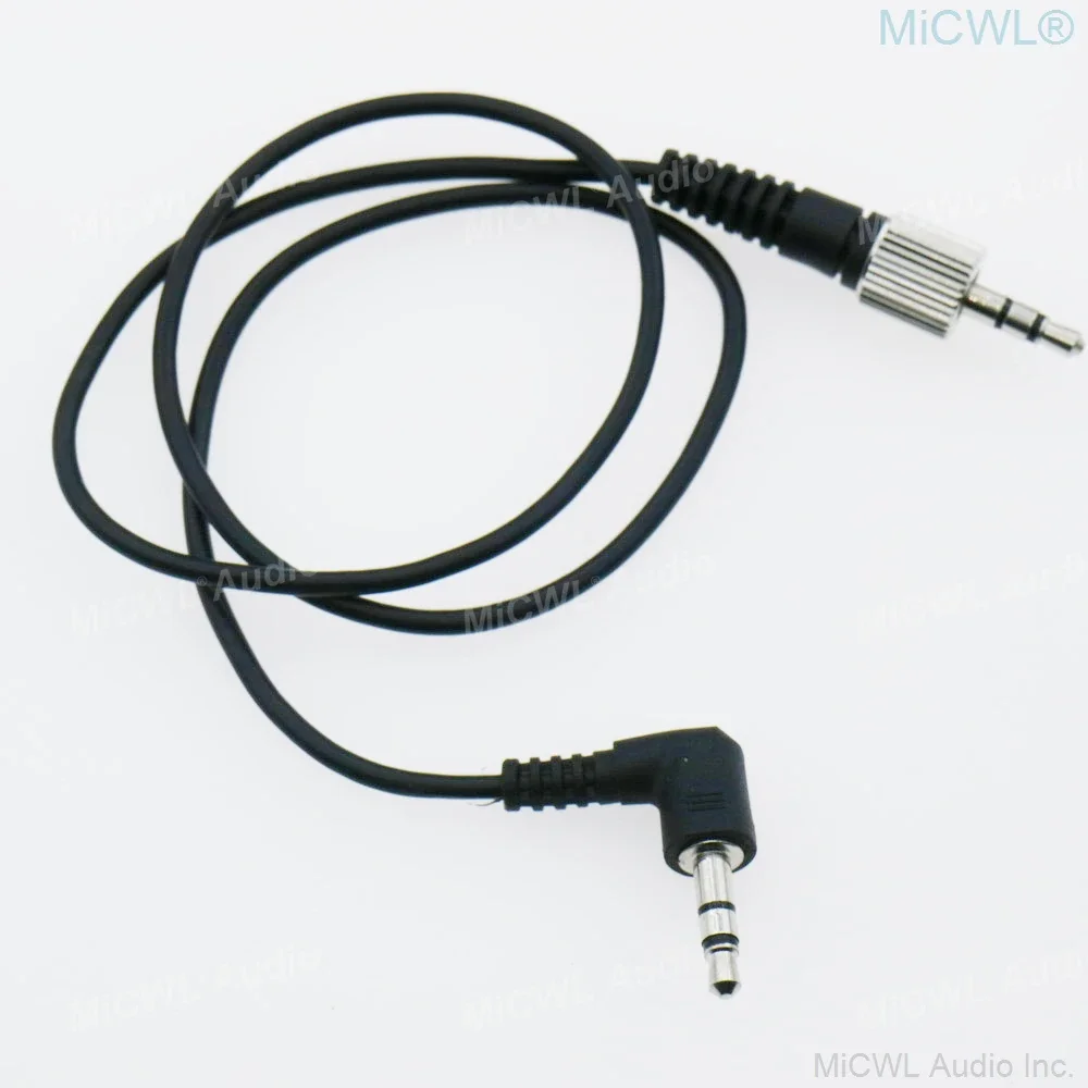 Conector estéreo estándar de 3,5mm a bloqueo de 3,5mm para micrófono Sennheiser Sony a Cable adaptador de vídeo para cámara Sony Panasonic Canon