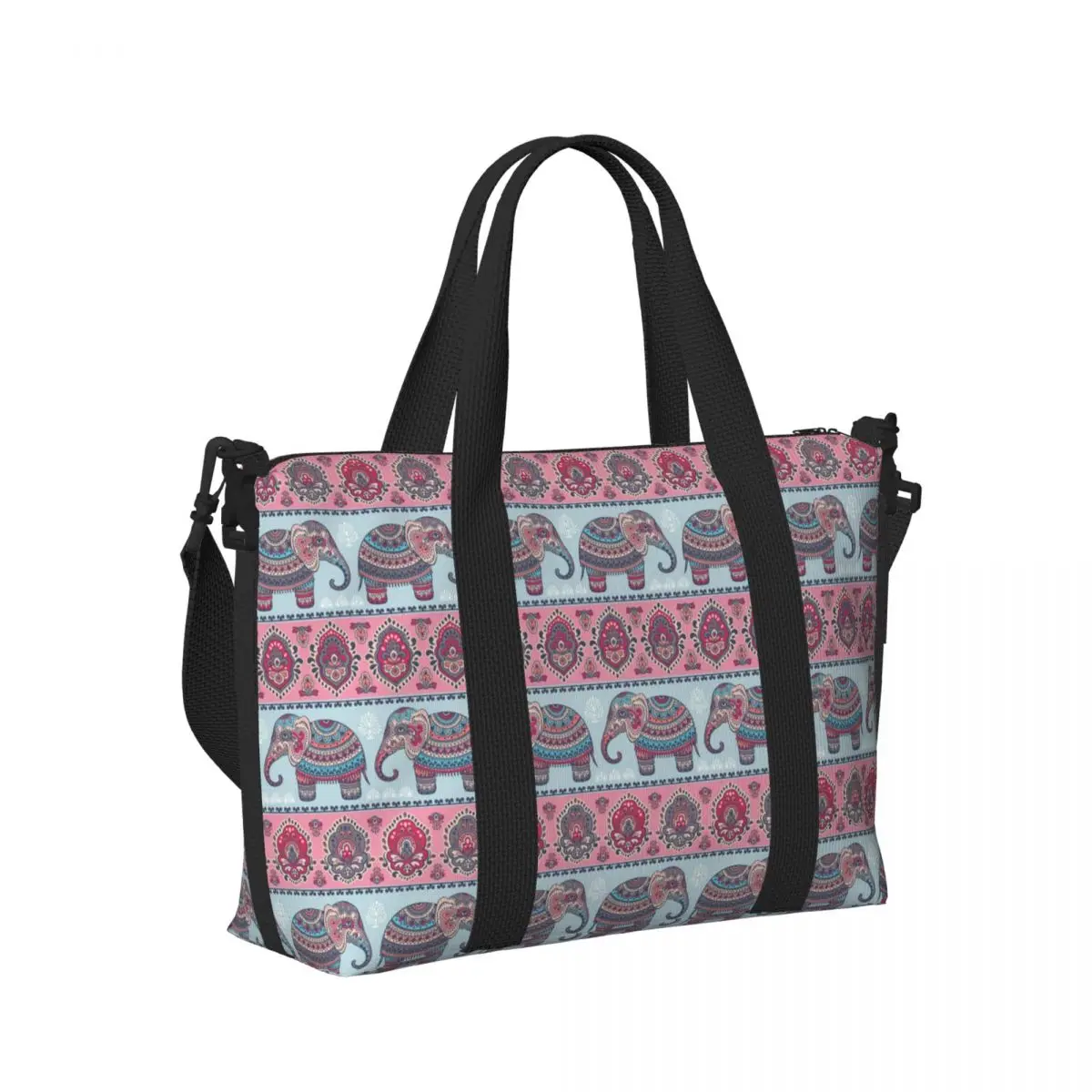 

Elephant Beach Travel Bag Large Capacity Tote Bags for Gym Yoga Women Shopping Duffle Shoulder Bag
