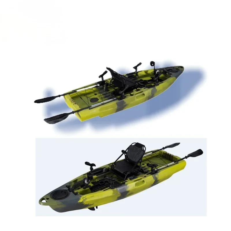 2025 نموذج المصنع الجديد 2.9 متر HDPE بدن المواد دواسة الصيد قوارب الكاياك لشخص واحد يستخدم في بحيرة نهر البحر #1