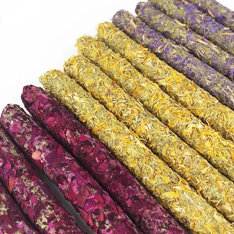 6PCS Natural Flower Chew Stick Set 4