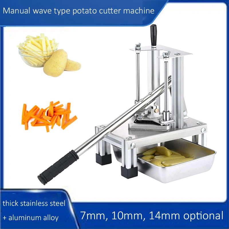 Jz Commercial Potato Cutter French Fries Slicer Potato Chips Maker Vegetable Fruit Dicer Cutting Machine For Blade Optional