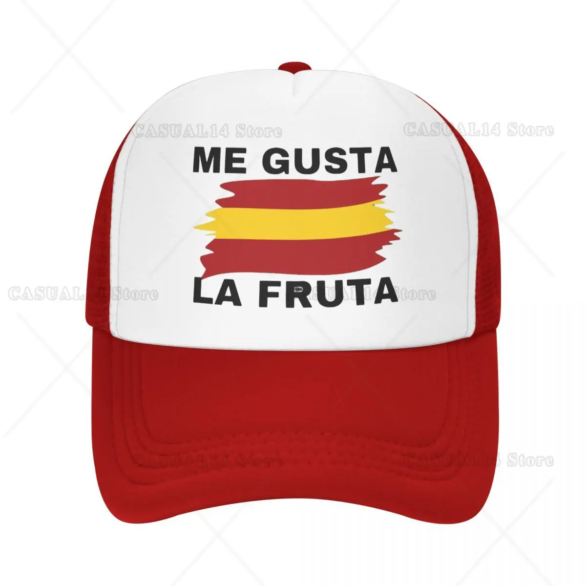 I Like Fruit Popular Phrase in Spain Me Gusta La Fruta Mesh Baseball Cap Outdoor Sun Hat Breathable Snapback Caps Trucker Hat