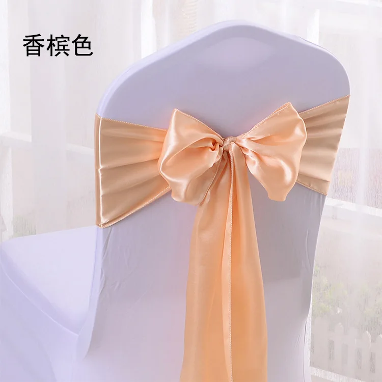 NONE 10 Stück Satin-Stuhlschärpen, elegant, hochwertige Stuhlbänder, Schleifen, Stühle, Raffhalter, Stühle, Dekoration für Hochzeit, Bankett, Party 7