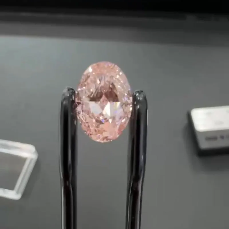 

Яркий розовый бриллиант овальной формы с сертификатом иги 4.01CT CVD HPHT, свободный камень, драгоценные камни, лабораторные выросшие бриллианты, оптовая продажа