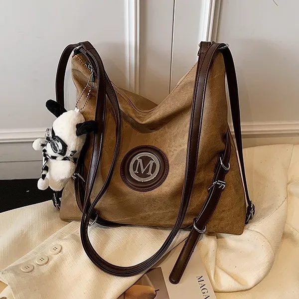 2025 New Women's Large Capacity Tote Bag, Chic Adjustable Strap Crossbody Purse, Versatile Shoulder Bag for Work & Daily Commute