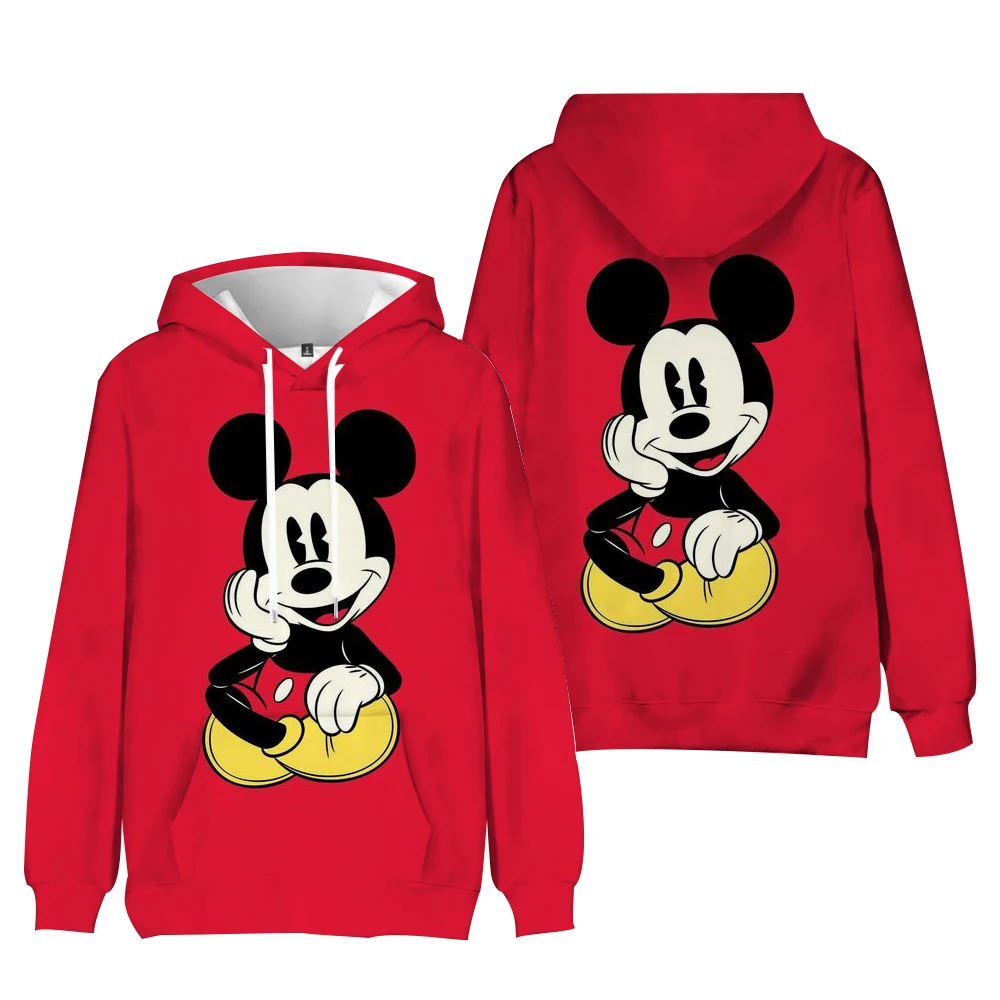 Autumn Mickey Mouse Printed Hoodie Women Fashion Korean Hooded Sweatshirts Woman Y2K Streetwear Loose Hoodies