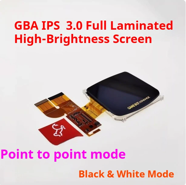 

Полностью ламинированный IPS-экран для GBA с IPS V3, предварительно ламинированный LCD-экран, комплекты корпусов для Gameboy с подсветкой.