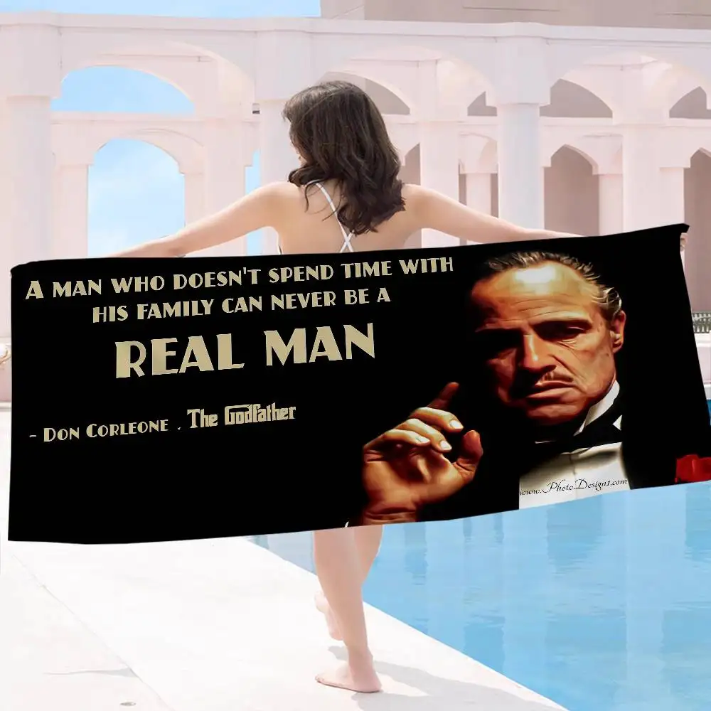 The G-Godfather Beach Towel Colorful Bath Towels for Girl Microfiber Quick Dry Custom Sand Free Beach Yoga Spa Gym Pool