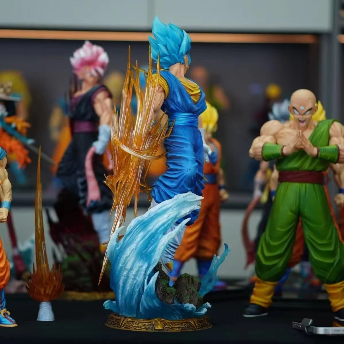 

40 см/15,75 дюймов Dragon Ball Z Vegetto Фигурка 3 головы Замена Super Saiyan Фигурка Gk Статуя Коллекция Модель Игрушки Подарки