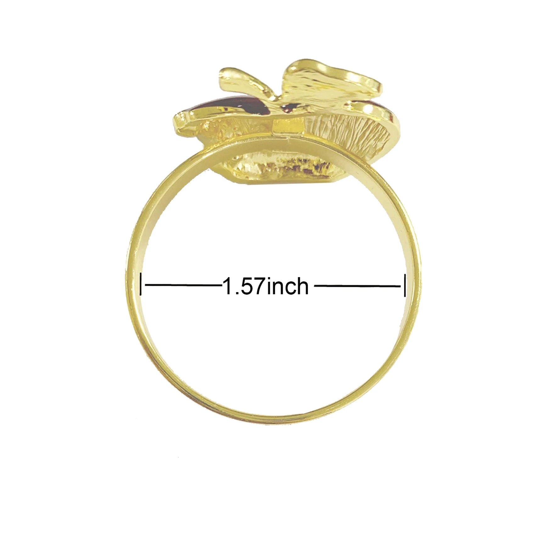 

B62B-Napkin Rings Set Of 12, Red Napkin Ring For Wedding, Dinner Party, Banquet, Serviette For Christmas, Birthday