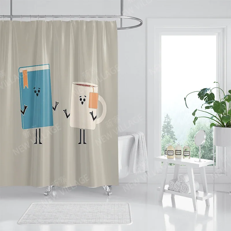 Waterproof fabric shower curtains Bathroom curtain accessories Bath curtain for shower 180x200cm 240*200 anime boho decoration