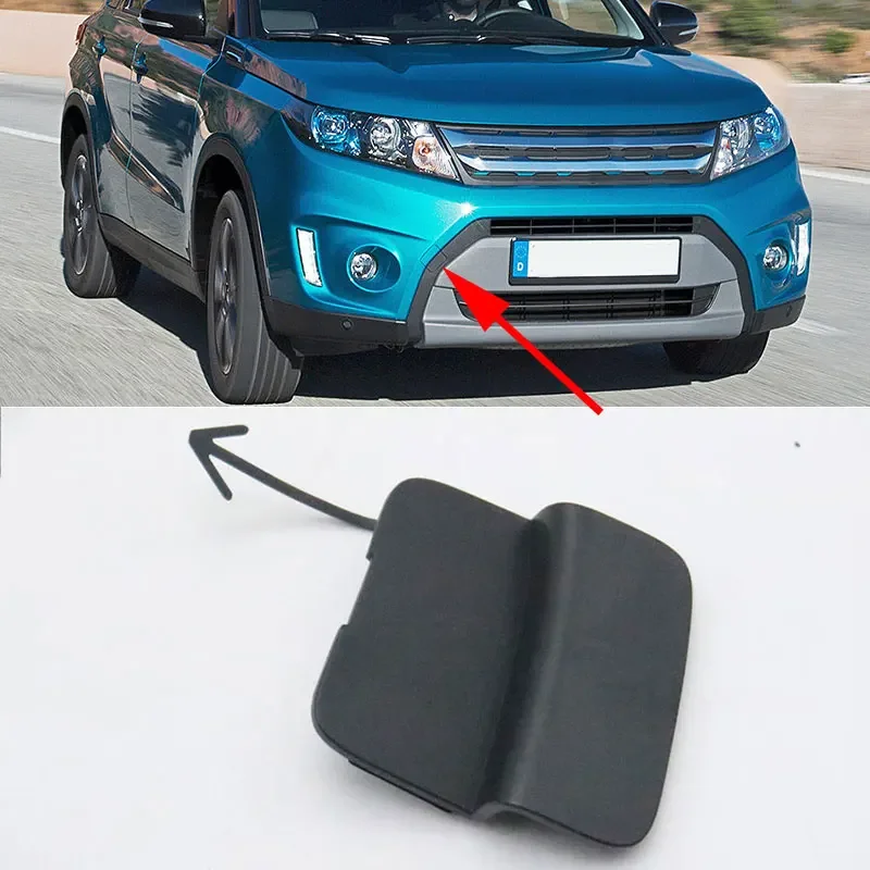 For Suzuki Vitara 2015 2016 2017 2018 Car Front Bumper Tow Hook Cover Trailer Towing Eye Cap Lid Base Color