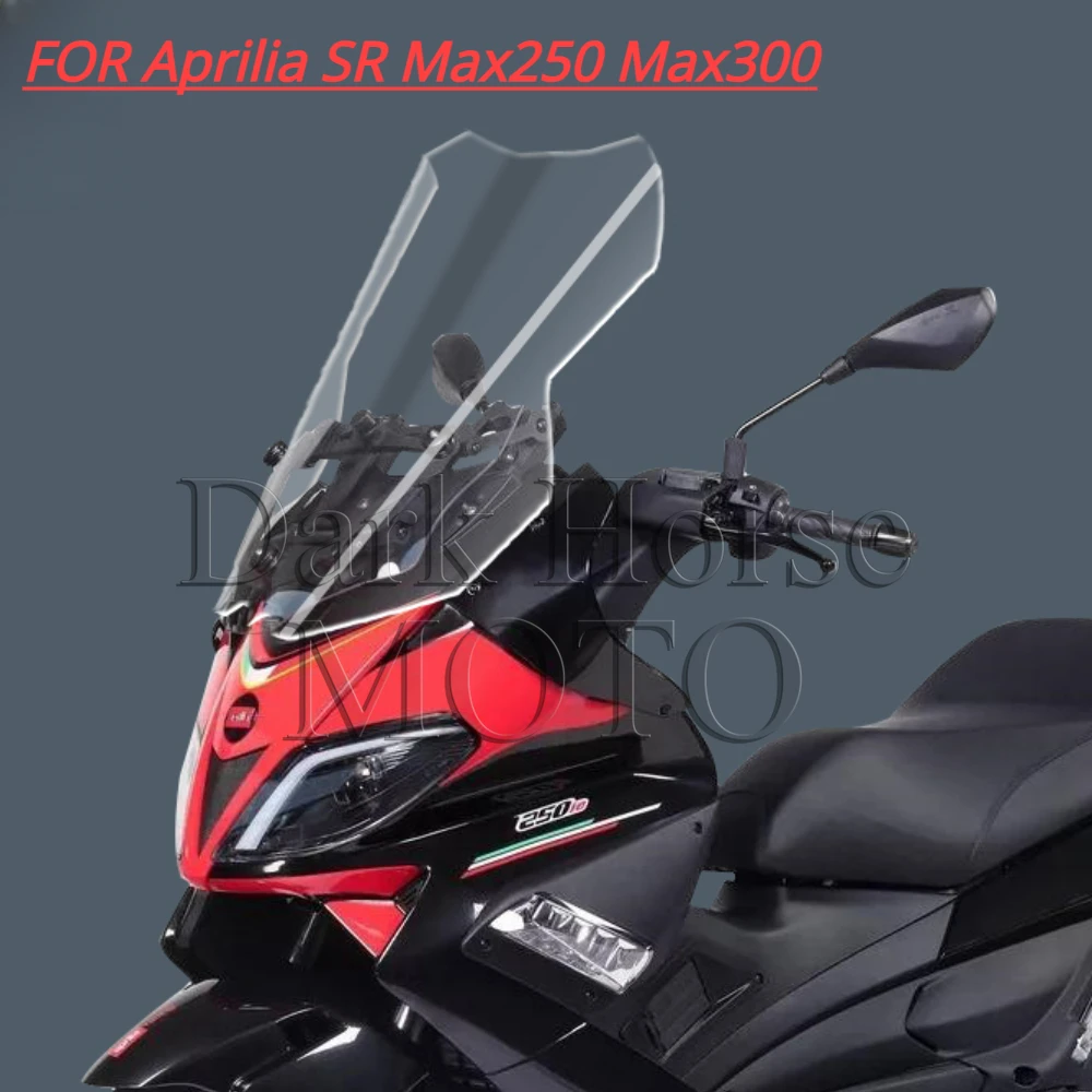 

Windscreen Windshield With Front Mask Panel Modified Motorcycle Accessories FOR Aprilia SR Max250 Max300