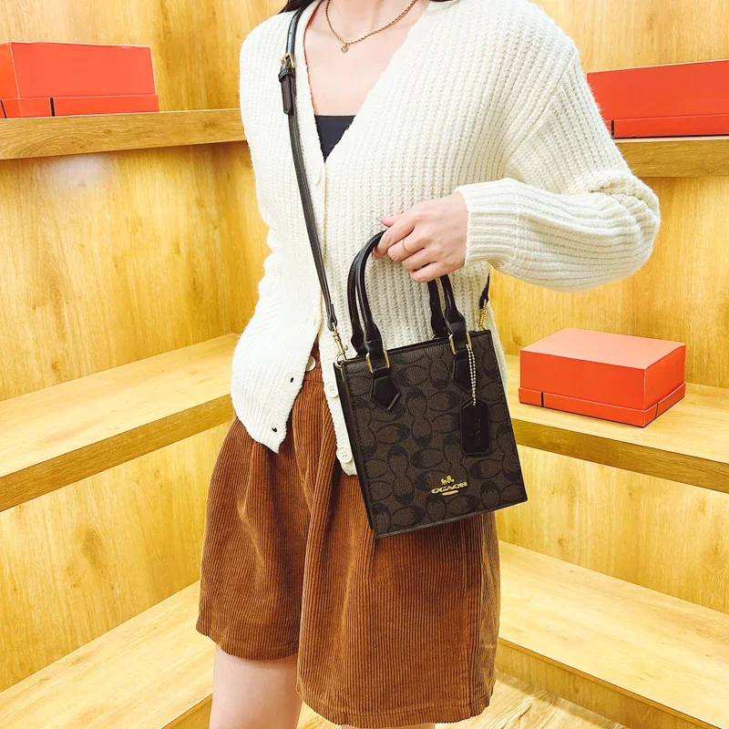 

Elegant Minimalist Commuter Tote Bag Casual Messenger Purse For Women Paris Inspired Solid Color