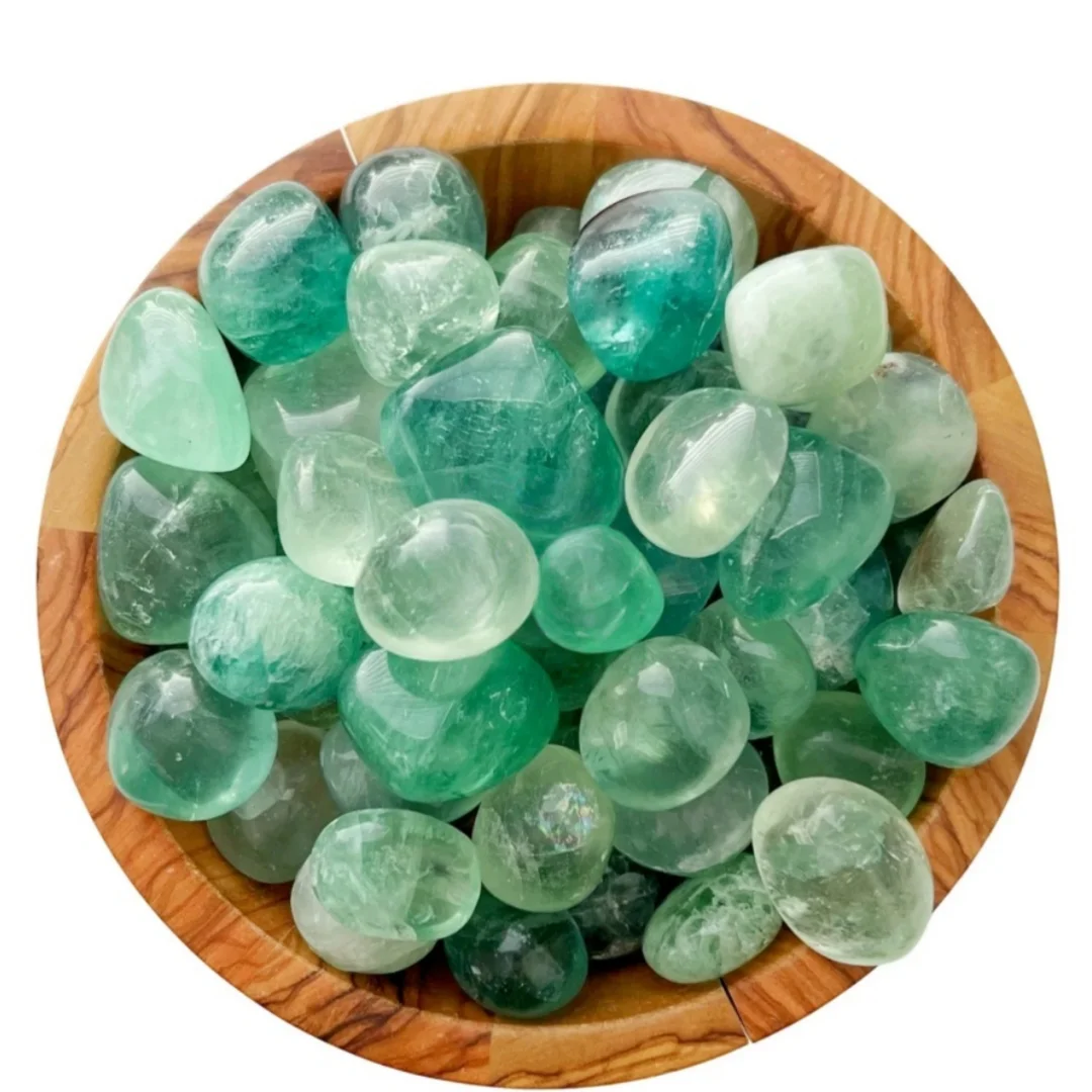أحجار الفلوريت الخضراء الطبيعي - مراجعة Gemstone Polishing Kit وسعره